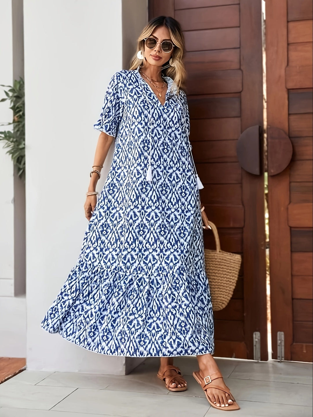 Levoire | Robe cravate à glands pour femme