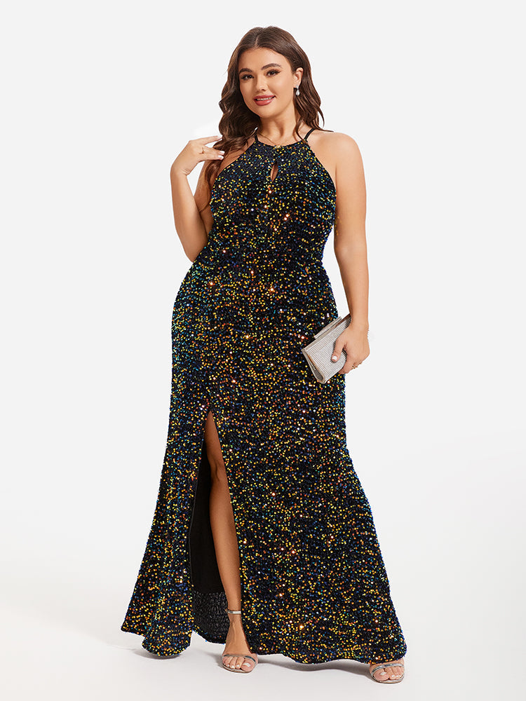 Levoire | Maxi Robe Avec Sequins Multicolore