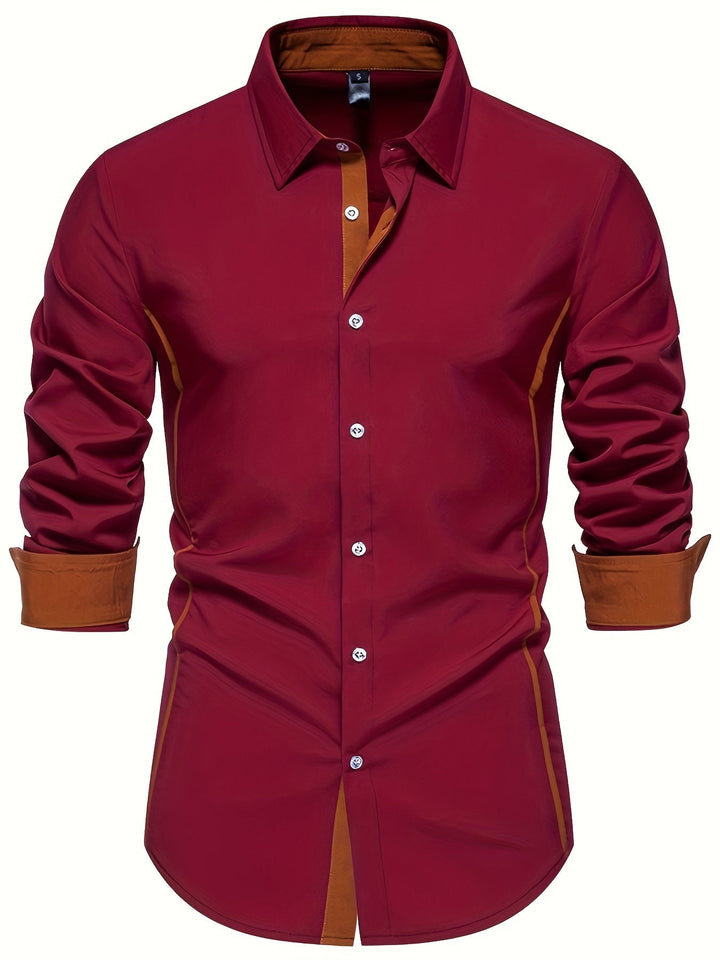 Levoire | Chemise Élégante Pour Hommes Avec Des Obstacles De Couleur