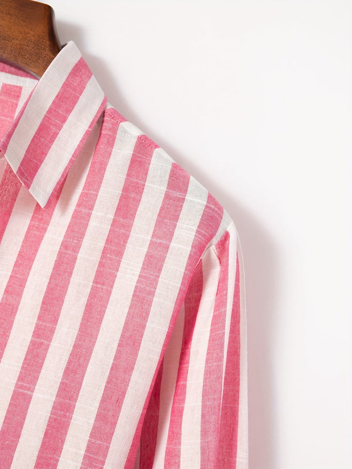 Levoire | Chemise Homme Rayée Avec Revers