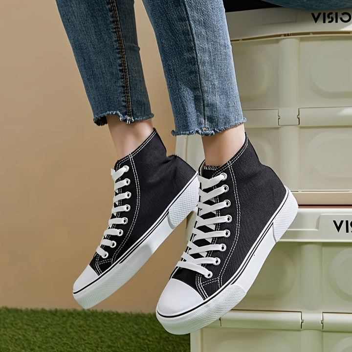 Levoire | Chaussures En Toile À Lacets Élevées