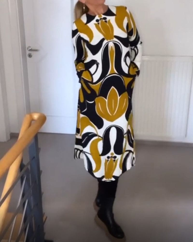 Levoire | Robe Midi Imprimée Chic