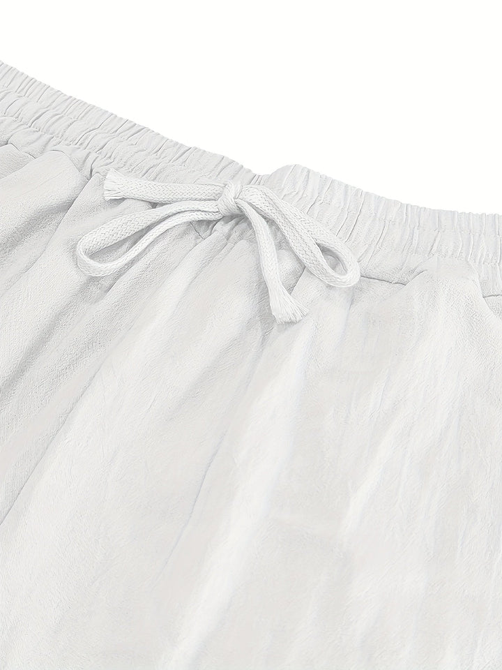 Levoire | Pantalon De Plage Pour Hommes En Coton Avec Cordons