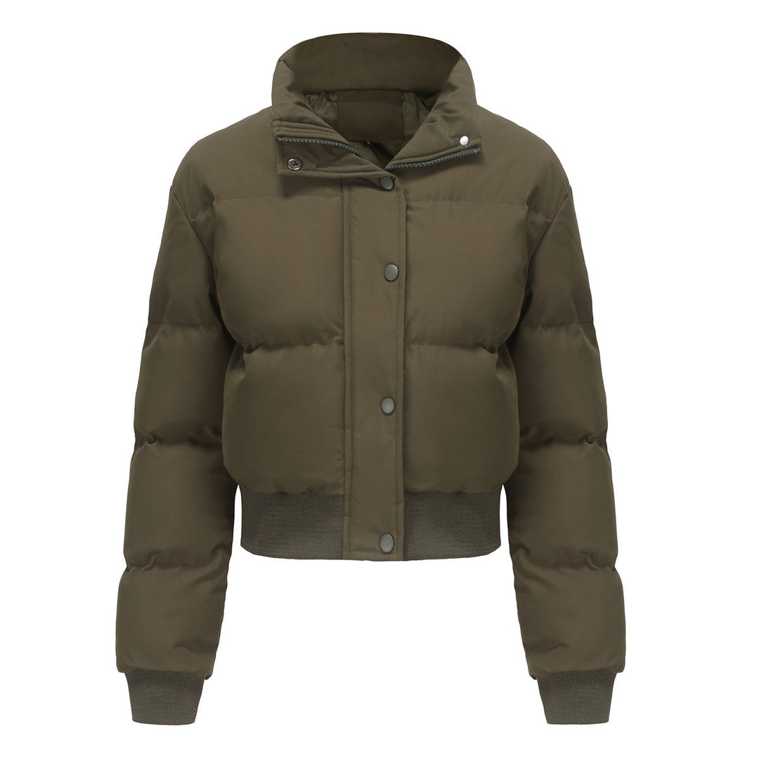Levoire | Veste Chaude Manches Longues Col Montant Vert