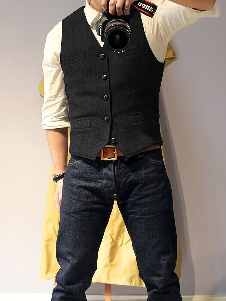 Levoire | Gilet En Laine Inspiré Par La Récolte Du Vin Avec Motif De Toile D'Araignée Noir