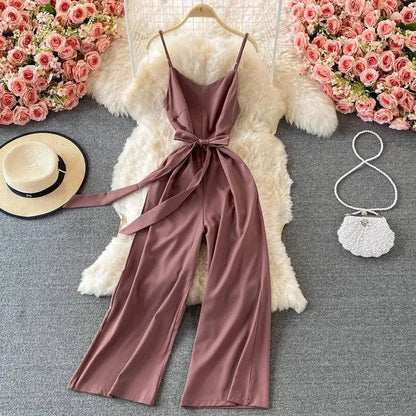 Levoire | Combinaison décontractée unie avec bretelles