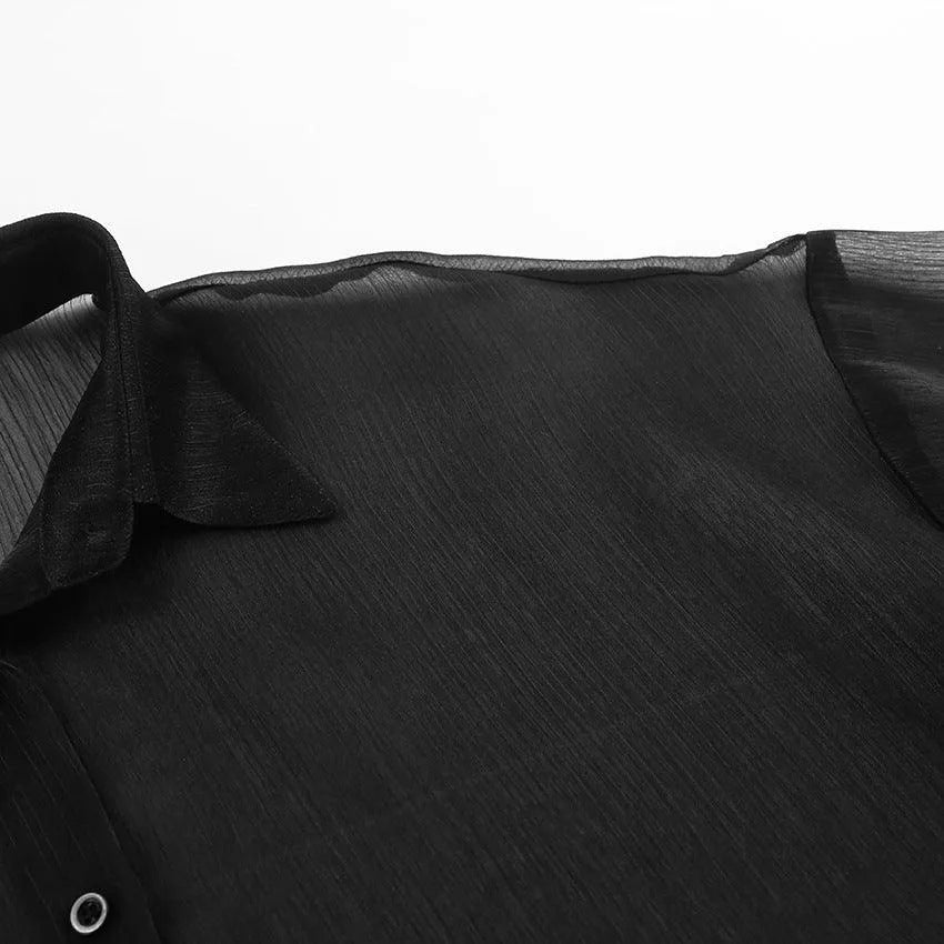 Levoire | T-shirt Garzata noir transparent
