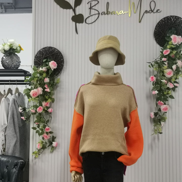 Levoire | Belle blouse à blocs de couleur