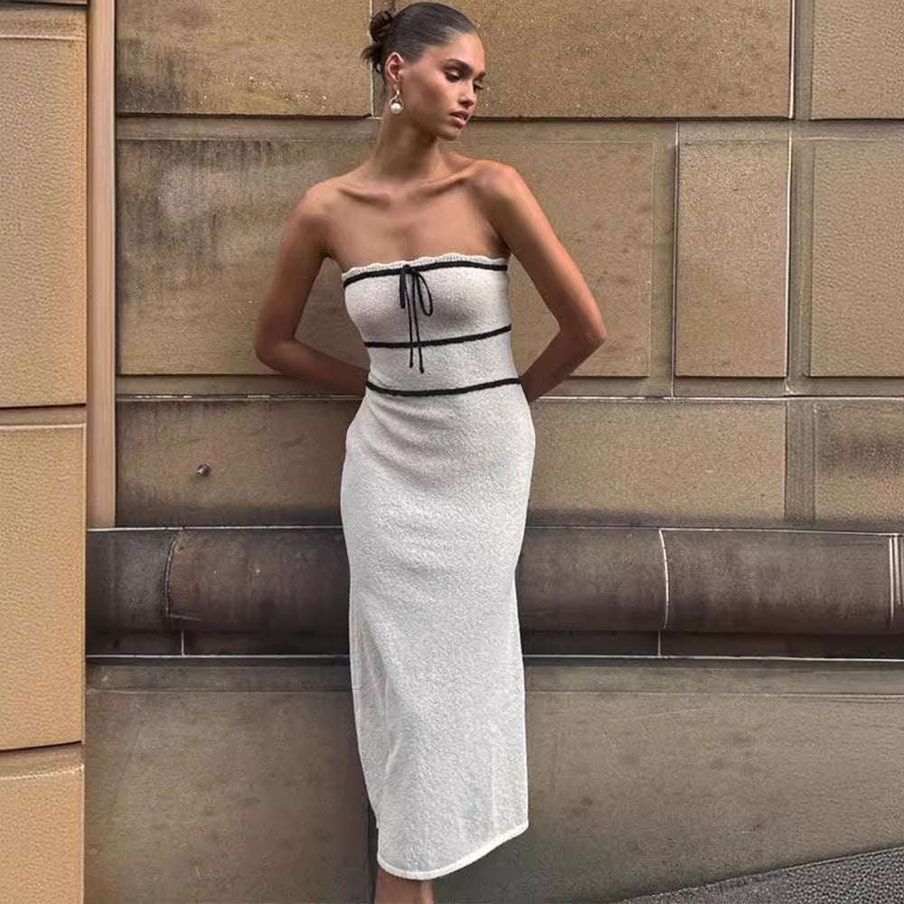 Levoire | Robe Dos Nu Fluide Blanc