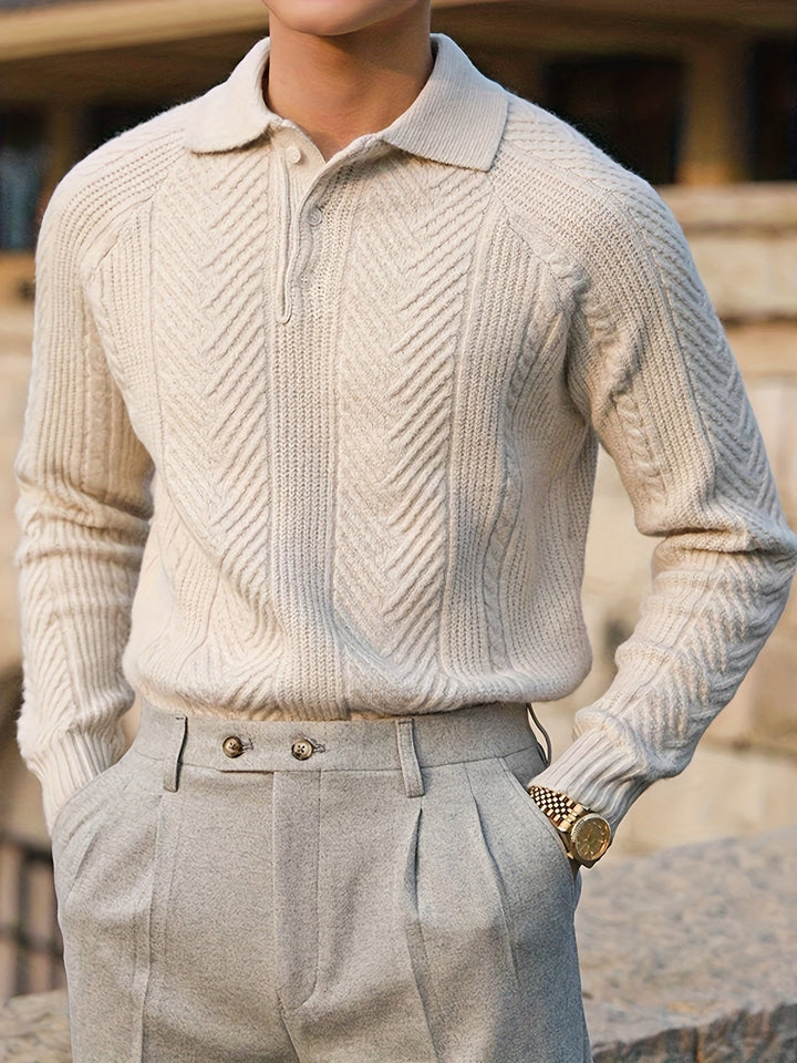 Levoire | Pullover De Golf Tricoté Rétro maitoisa