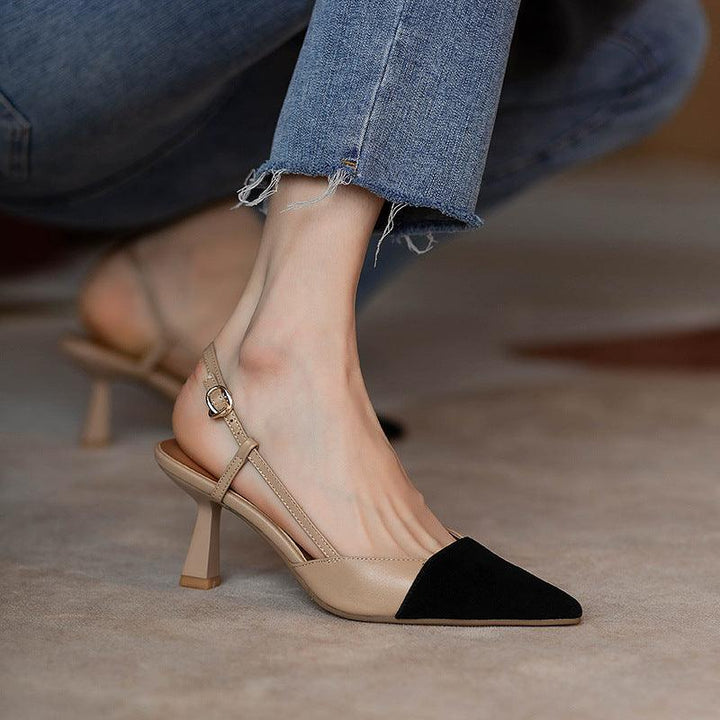 Levoire | Demi Nue Talons Hauts Abricot