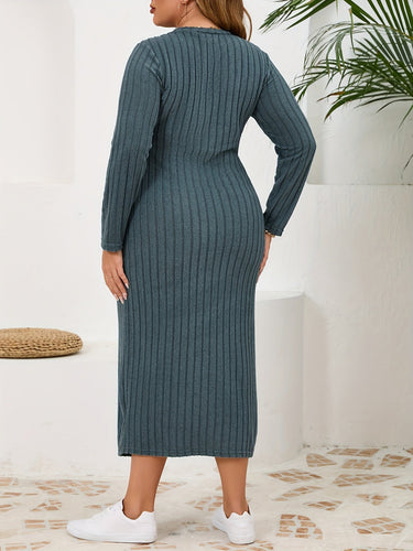 Levoire | Plus Size Élégant Tricot Bodycon Robe