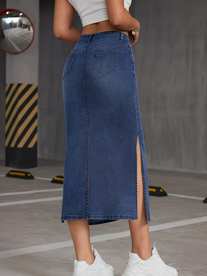 Levoire | Denim Lyocostakki Taille Haute Et Lavage Bourgogne