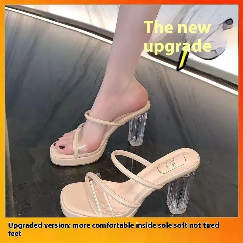 Levoire | Sandales à plateforme Korkokenkä Abricot Upgrade Version 9cm