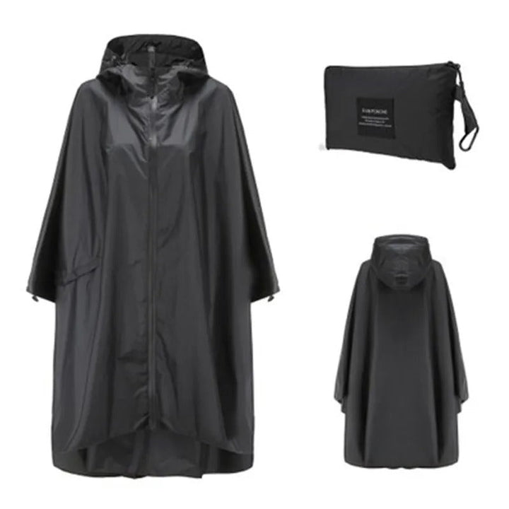 Levoire | Poncho Pour La Randonnée En Plein Air Noir Une taille