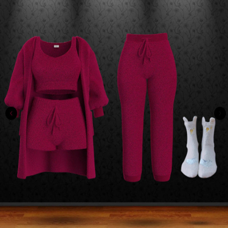 Levoire | Ensemble Confort Lux Gilet, Soutien-Gorge, Shorts, Pantalons Et Chaussettes