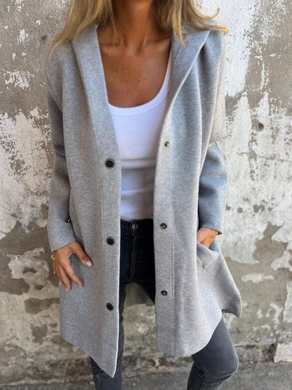 Levoire | Blazer Rento Sweatshirt Avec Un Bouton Gris