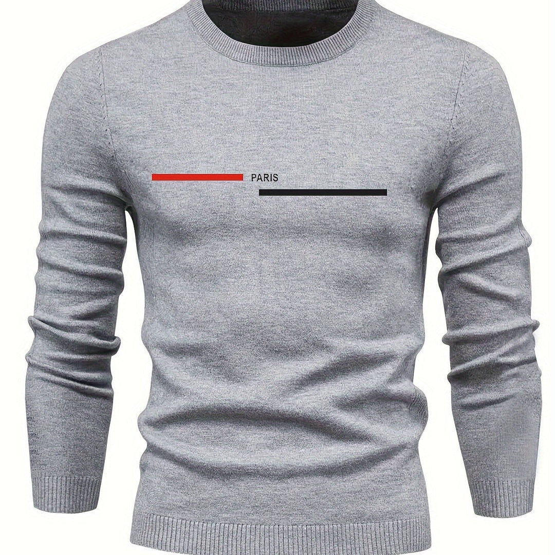 Levoire | Pulli Tricot Relaxant Pour Hommes Avec Encolure Ronde