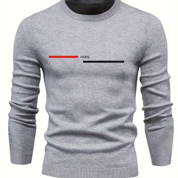 Levoire | Pulli Tricot Relaxant Pour Hommes Avec Encolure Ronde