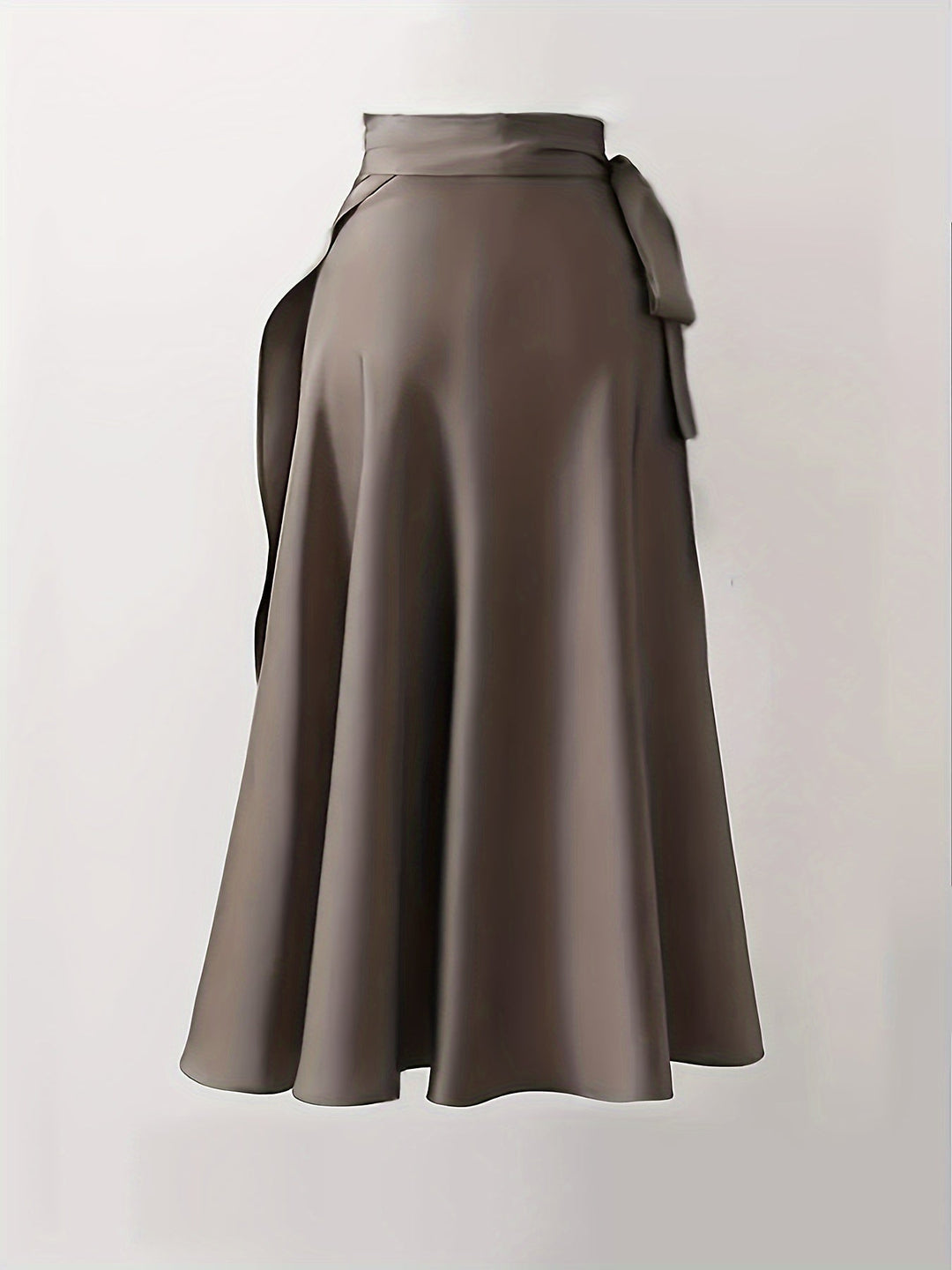 Levoire | Jupe Enroulée Taille Haute Dans Une Couleur Unie Élégante