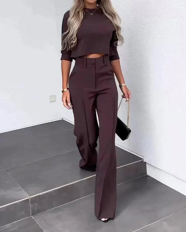 Levoire | Mary Kate Élégant Ensemble De Style Violet foncé