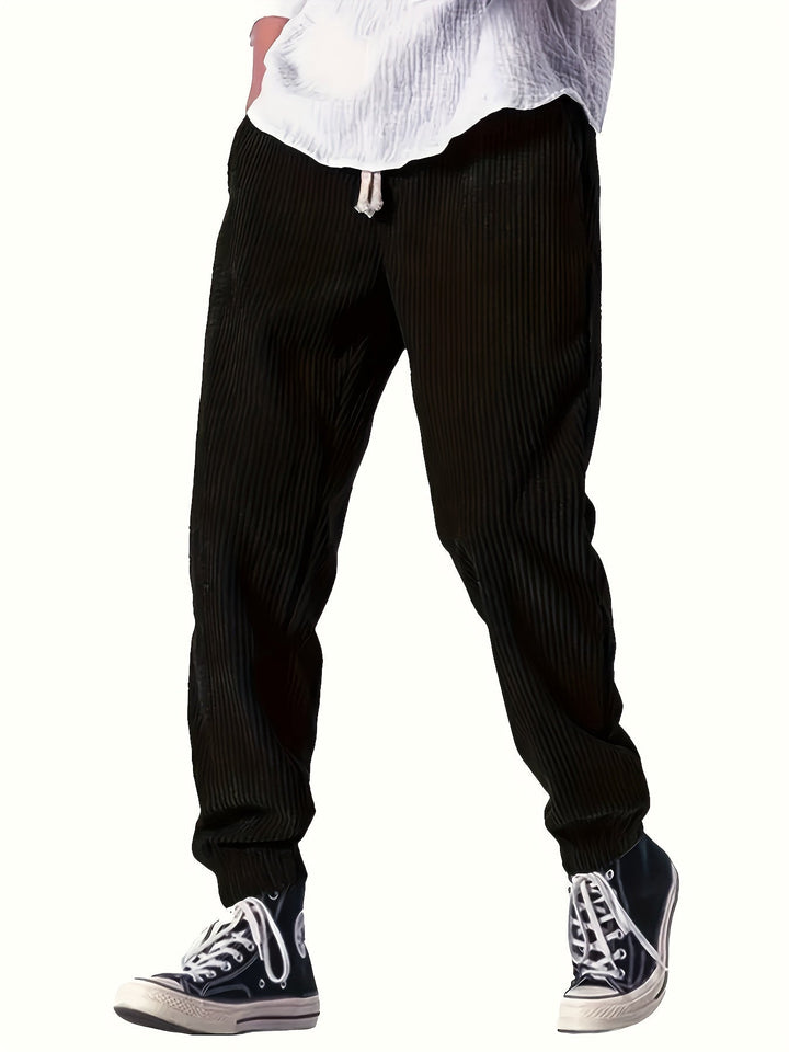 Levoire | Rennot-Pantalons De Course En Style Bohème Dans Une Couleur Unie Noir