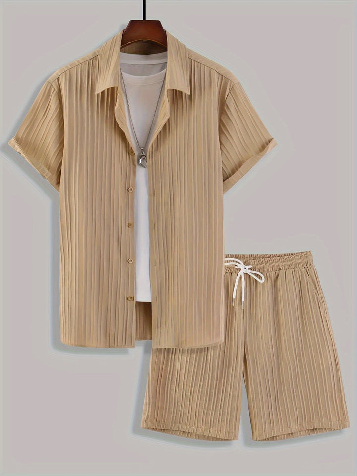 Levoire | Chemise À Manches Courtes Unie Pour Homme