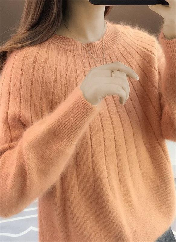 Levoire | Pull En Cachemire Doux Orange Taille unique