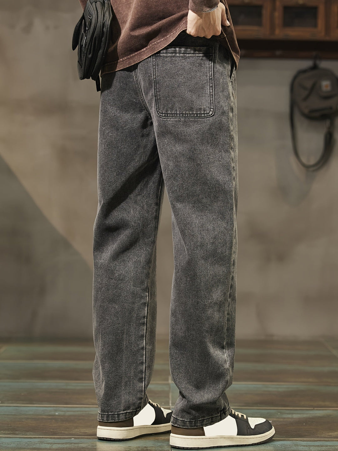 Levoire | Printemps/Automne, Pantalons Droits En Jean Décontractés Pour Hommes