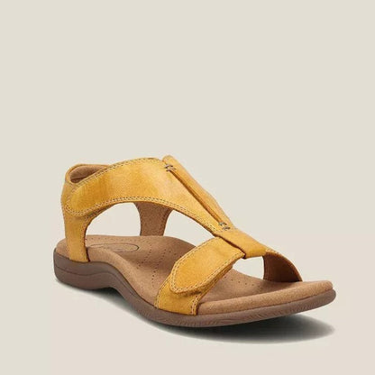 Levoire | Casual Luxe Sandales En Cuir Jaune