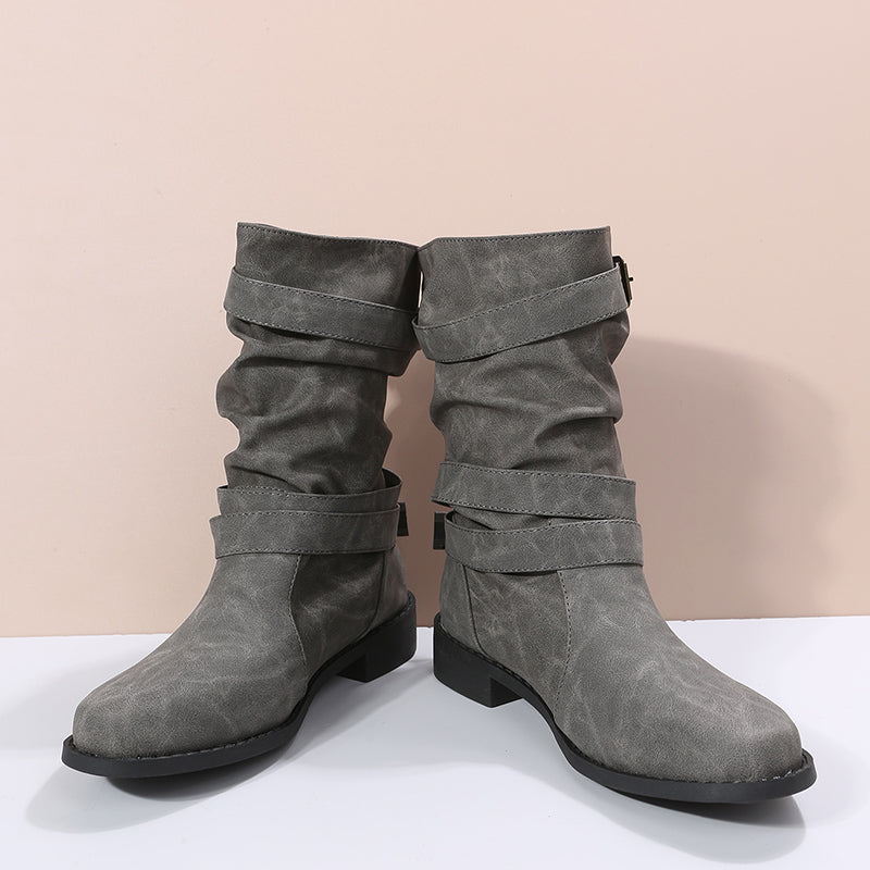 Levoire | Femme Bottes De Cowboy Conscientes De La Mode Semelle Résistante gris 35.5