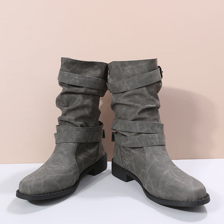 Levoire | Femme Bottes De Cowboy Conscientes De La Mode Semelle Résistante gris 35.5