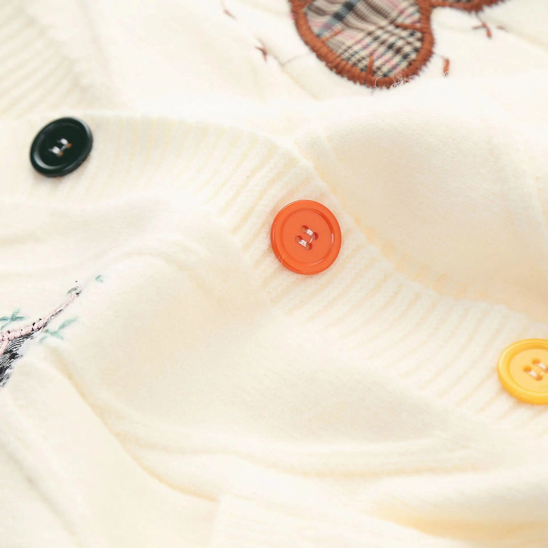 Levoire | Cardigan en tricot avec des manches ballon
