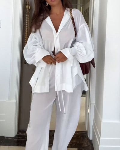 Levoire | Blouse Élégante Et Pantalon Long