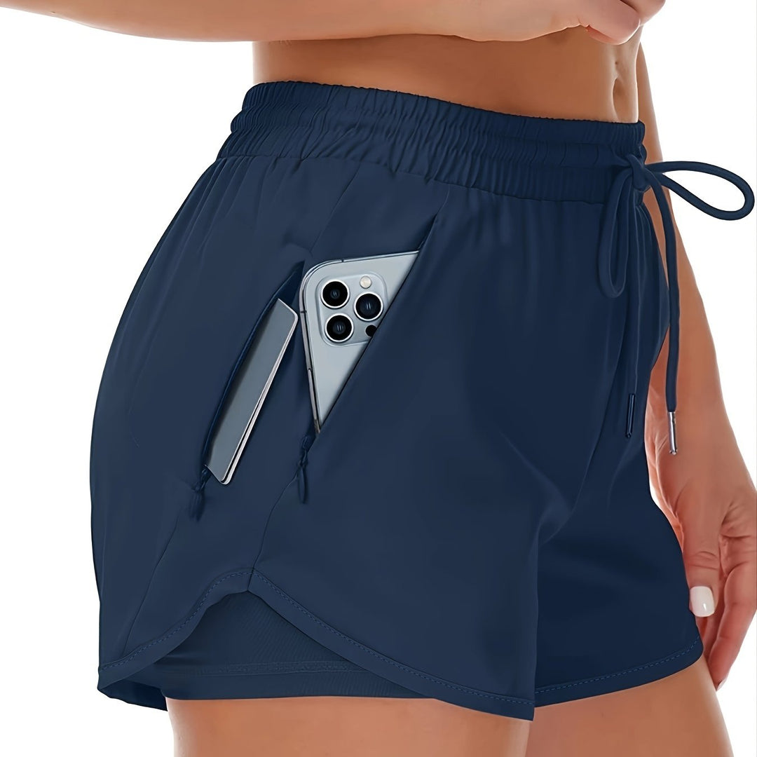 Levoire | Shorts De Fitness De Course 2 En 1 Unis Avec Plusieurs Poches