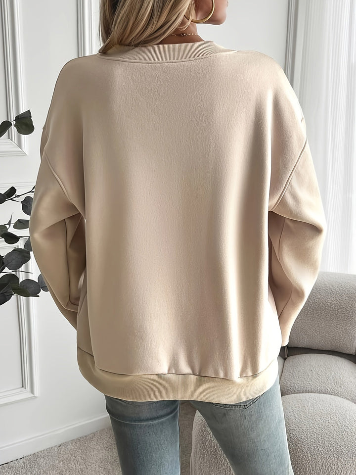 Levoire | Sweatshirt À Col Rond Avec Épaules Tombantes
