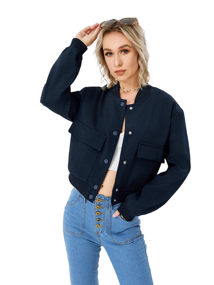 Levoire | Veste Bomber Fine Bleu marine