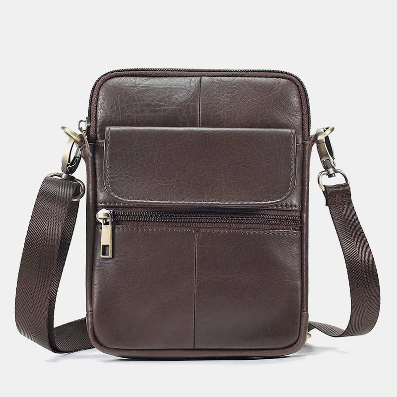 Levoire | Petit Sac À Bandoulière En Cuir Véritable Pour Hommes