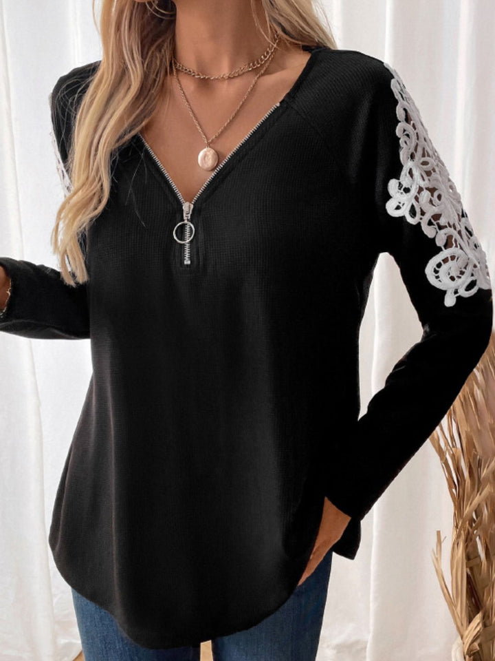 Levoire | Perfee Détail Pointu Quart Vetriem Chemise À Manches Longues
