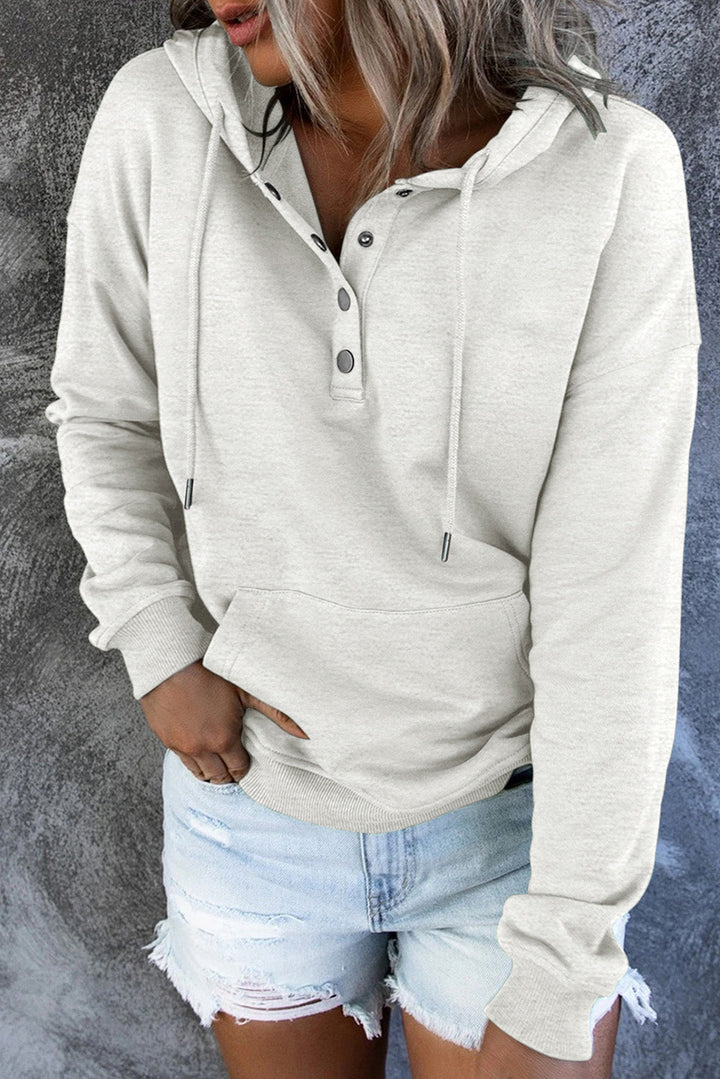 Levoire | Pull Fleece Chaud Avec Capuche Et Boutons