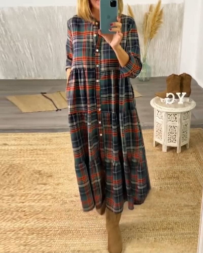 Levoire | Robe De Style Rétro Avec Motif En Losanges