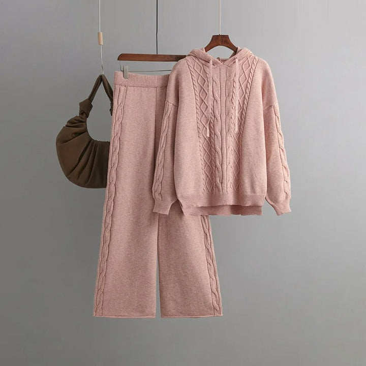 Levoire | Yli Grand, Super Confortable Robe En Tricot Rosa
