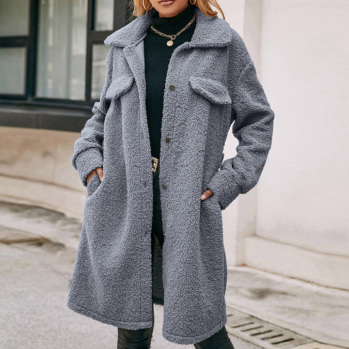 Levoire | Trench-Coat En Velours Élégant Style Intemporel Et Comparez Seulement Confort Bleu sombre