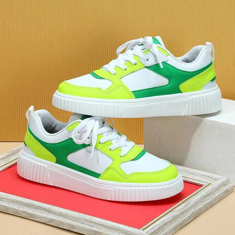 Levoire | Chaussures de tennis Décontractées avec lacets Blanc fluorescent vert