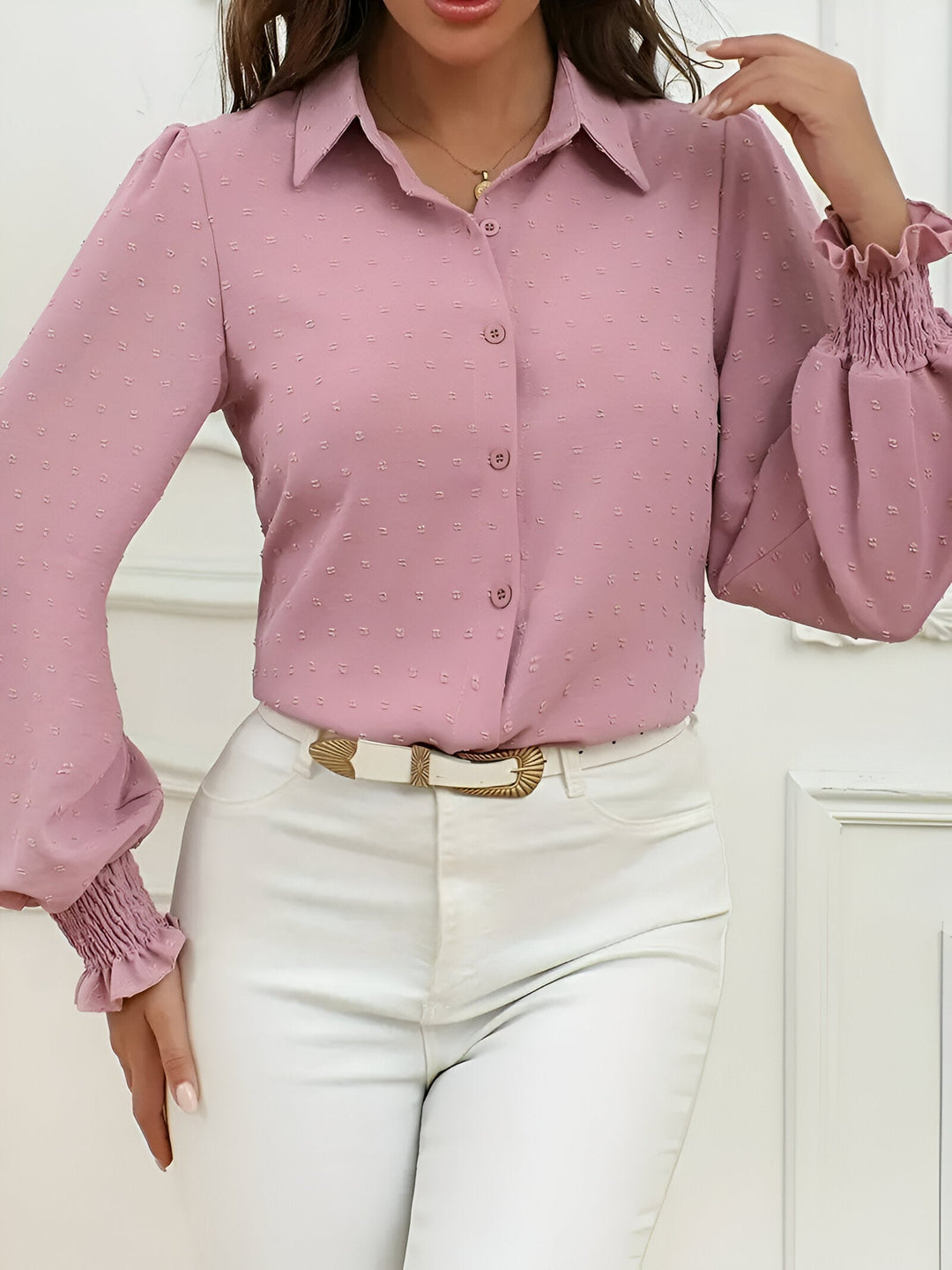 Levoire | T-Shirt Avec Point Suisse Et Manches Courtes