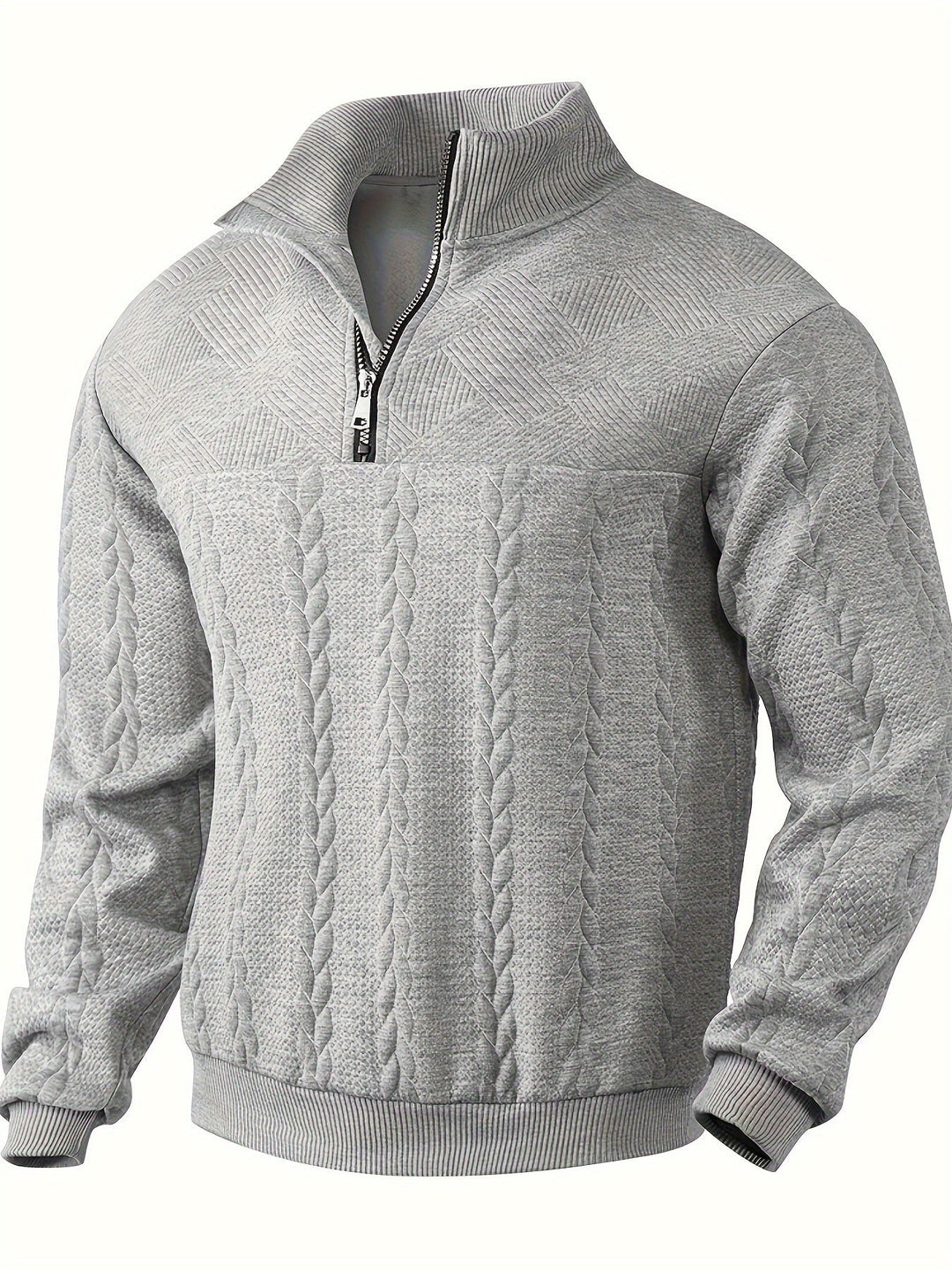 Levoire | Pull Homme Vintage Avec Zip Helltgray