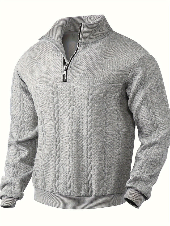 Levoire | Pull Homme Vintage Avec Zip Helltgray