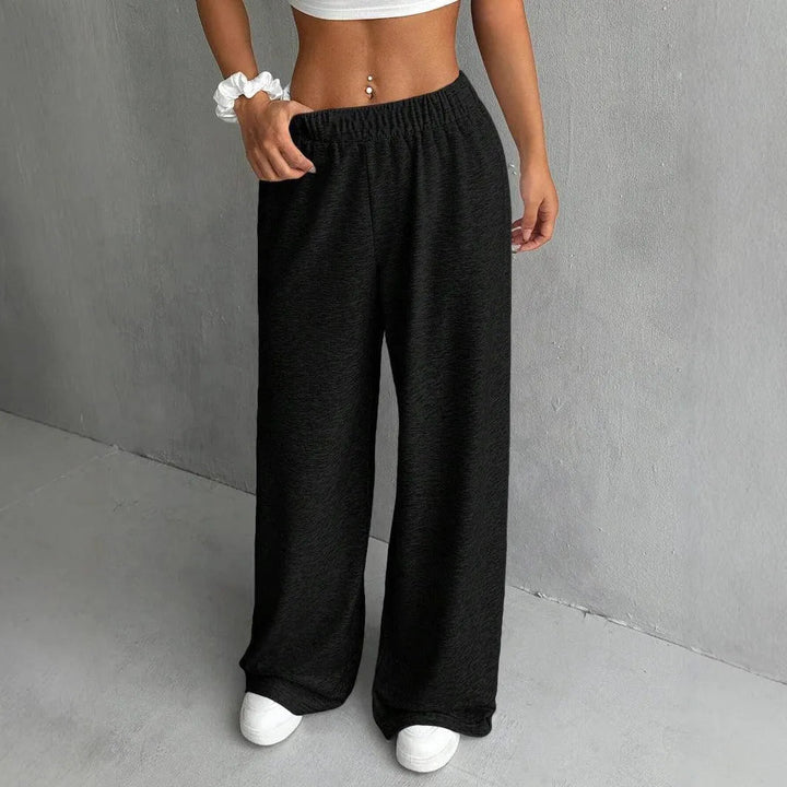 Levoire | Helle Pantalons de sport Uni Casual Noir