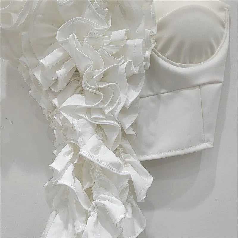 Levoire | Chemise avec une fleur plissée