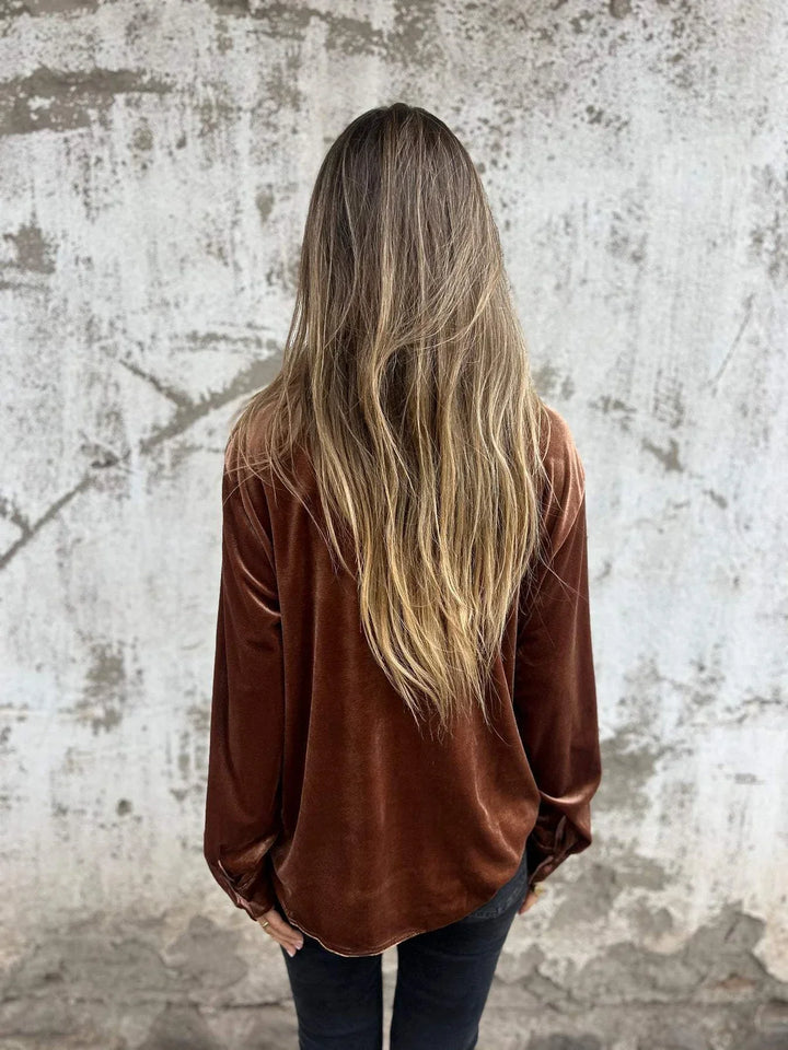 Levoire | Samt Chemise Tendance Automne